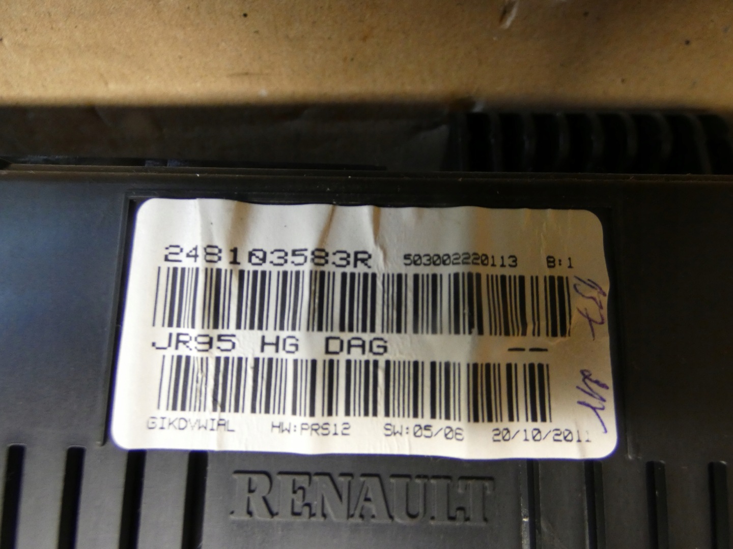 dials display dials RENAULT SCENIC III 248103583R EU