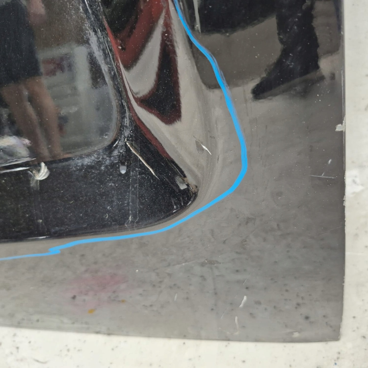PEUGEOT EXPERT JUMPY PROACE 16- door left rear part rear.