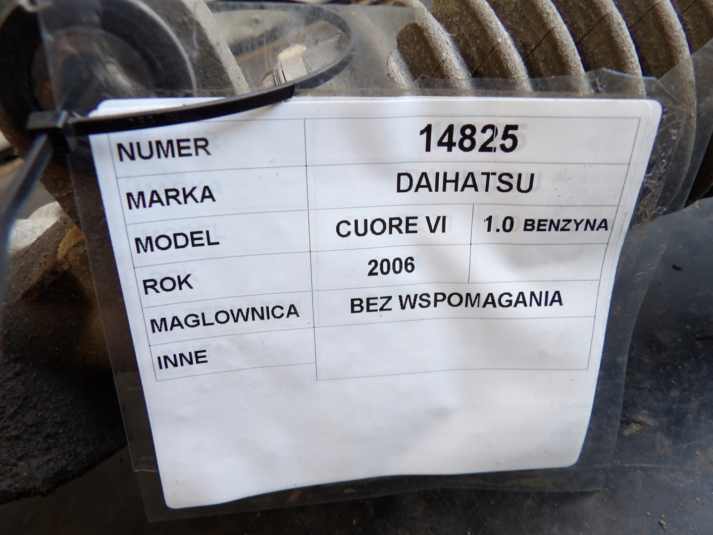 Daihatsu Cuore VI control control 1,0B