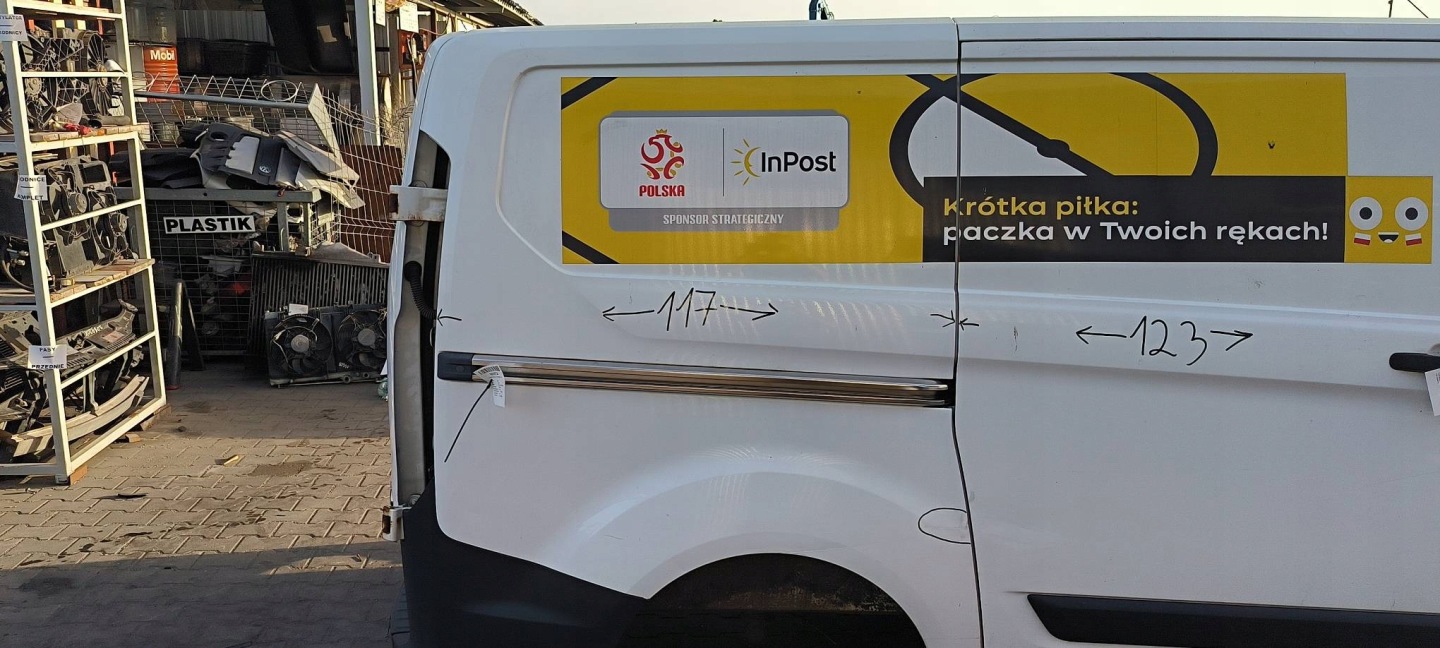 LONGHERONE parafango Destra posteriore FROZEN WHITE FORD TRANSIT CUSTOM L1H1