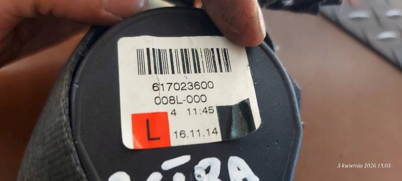 Gurten Sicherheits links vorne ASTRA J 617023600