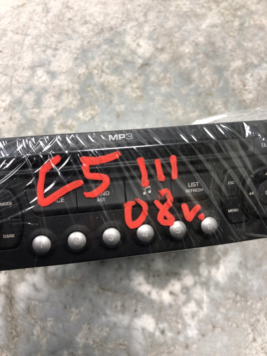 RADIO CD MP3 CITROEN C5 III 9663080277