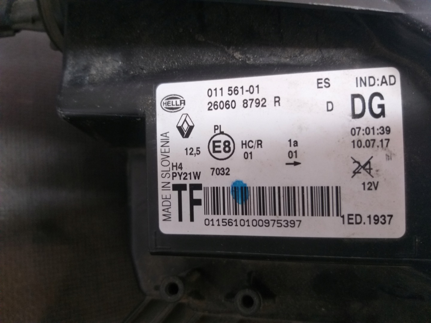 LIGHT FRONT LEFT RENAULT TWINGO III 3