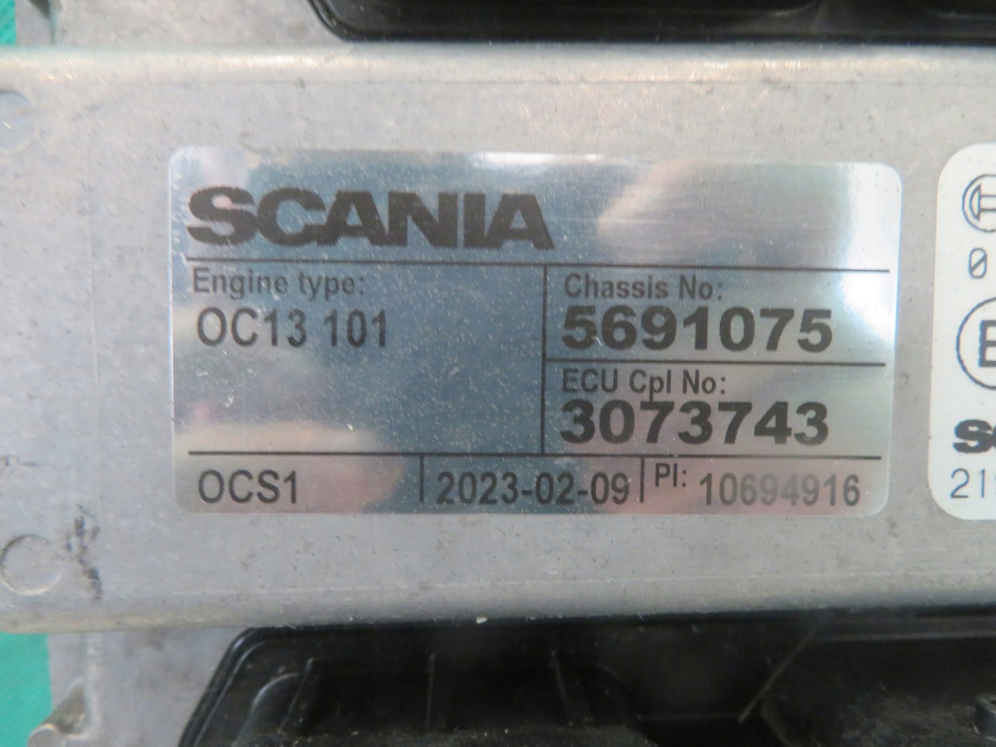 control unit of the engine SCANIA G410