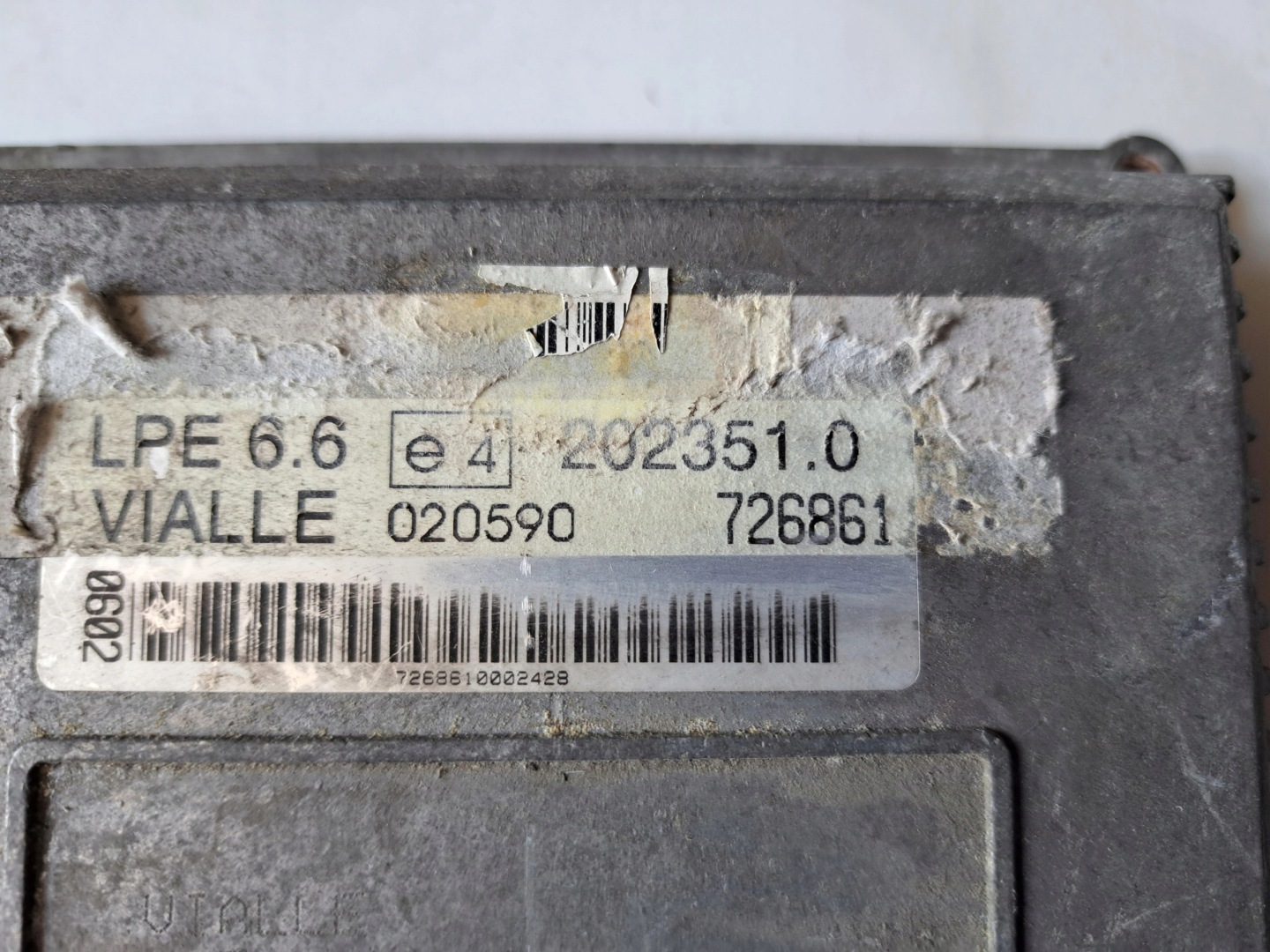 computer control unit gas LPG GENTEC VIALLE 202351.0 726861