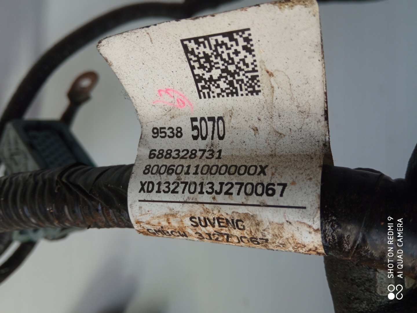 OPEL MOKKA bundle motor wiring 1.4T 95385070