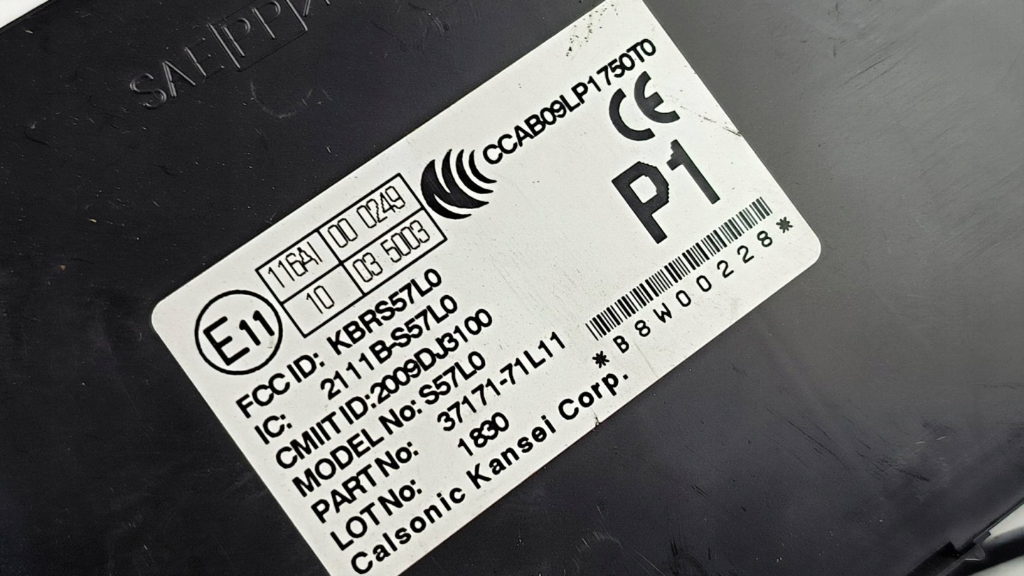 module KEYLESS 2111B-S57L0 SUZUKI SWIFT MK7