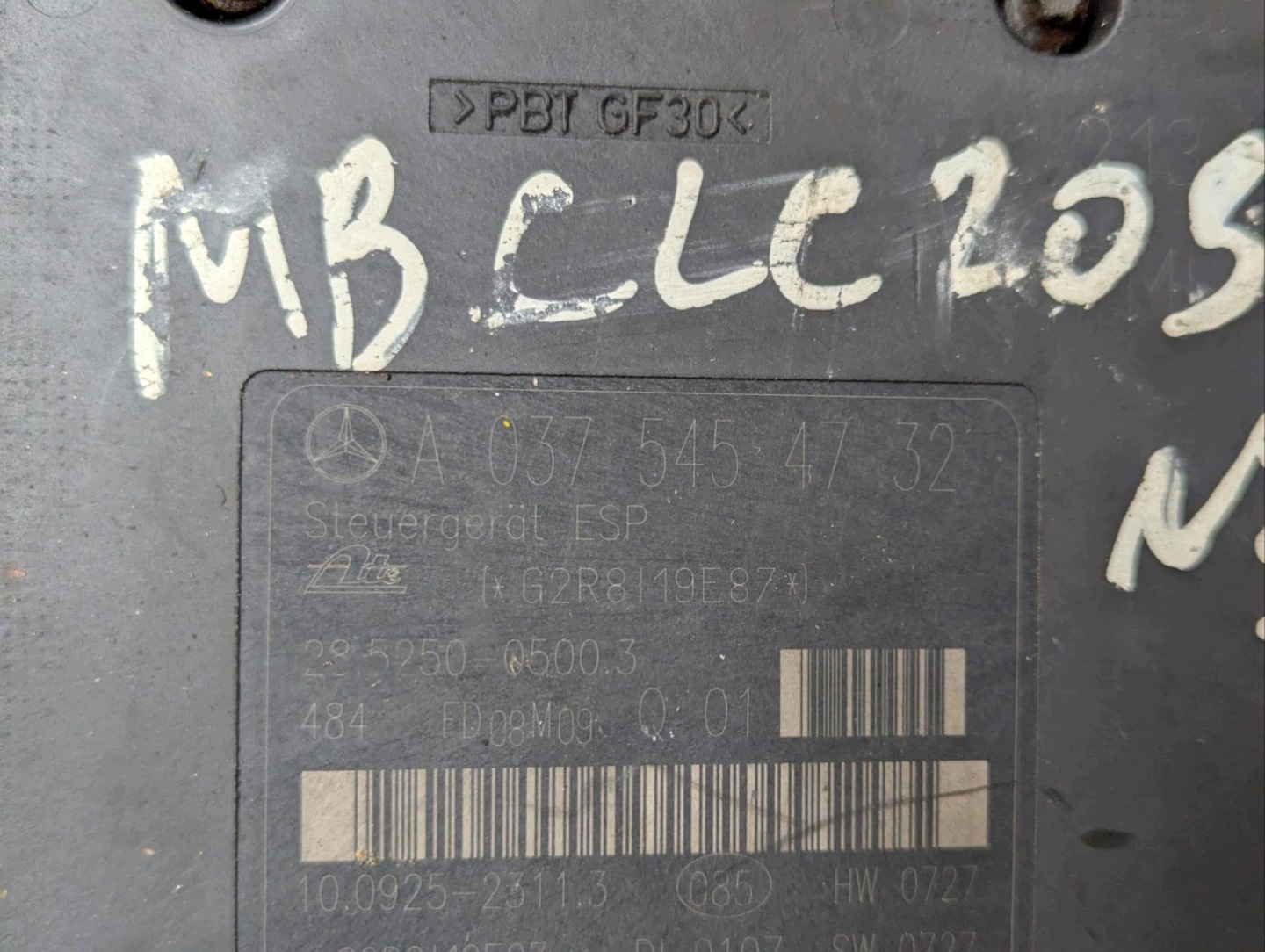 pompa ABS Mercedes-Benz CLC 1 2009 A0375454732