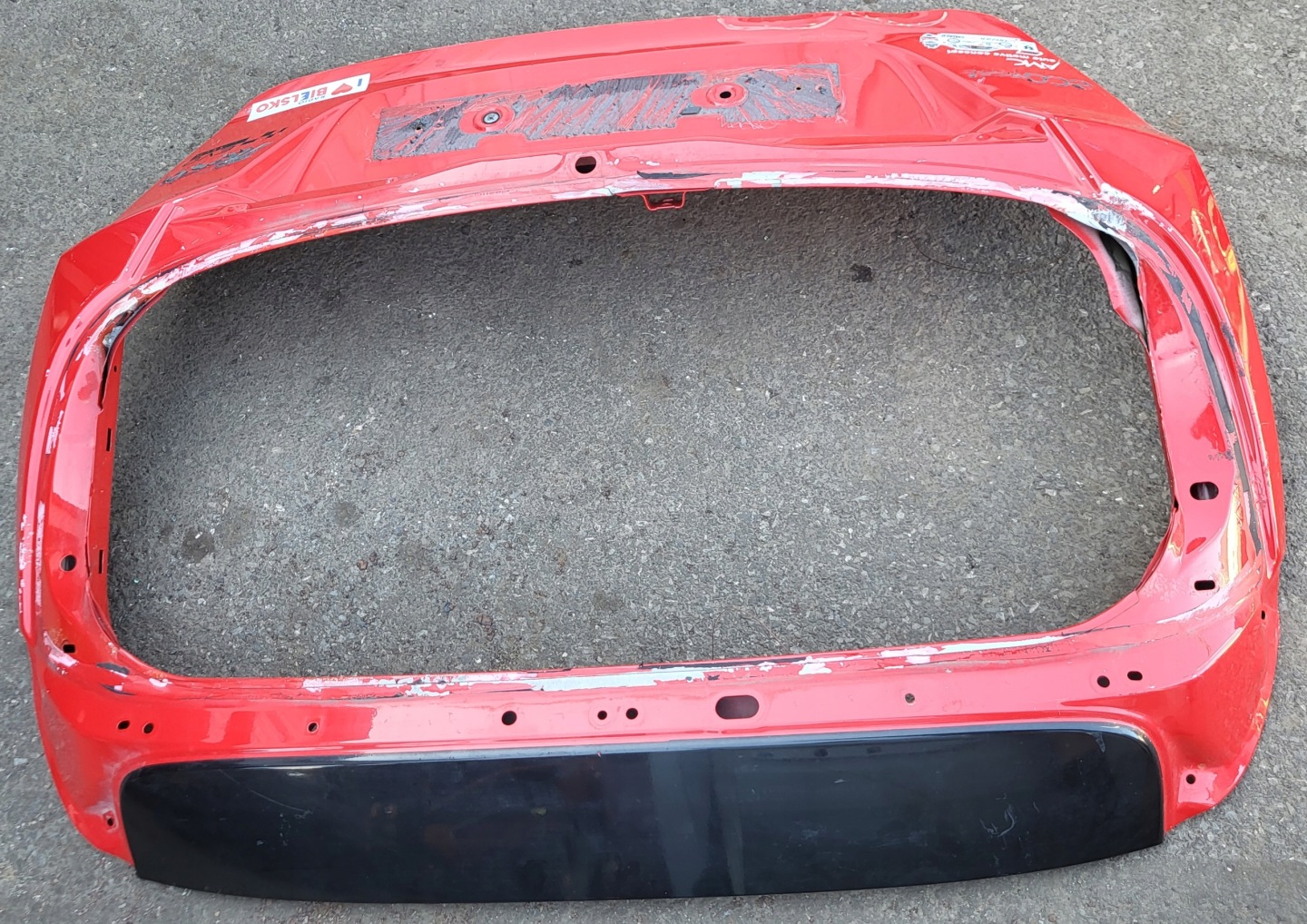 boot doors boot FORD FIESTA MK7 VII OE red