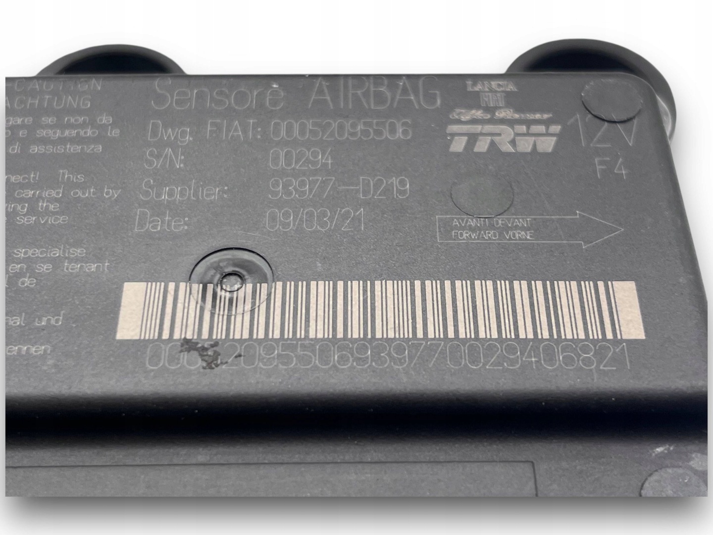 FIAT PANDA control unit module airbag 00052095506 @M