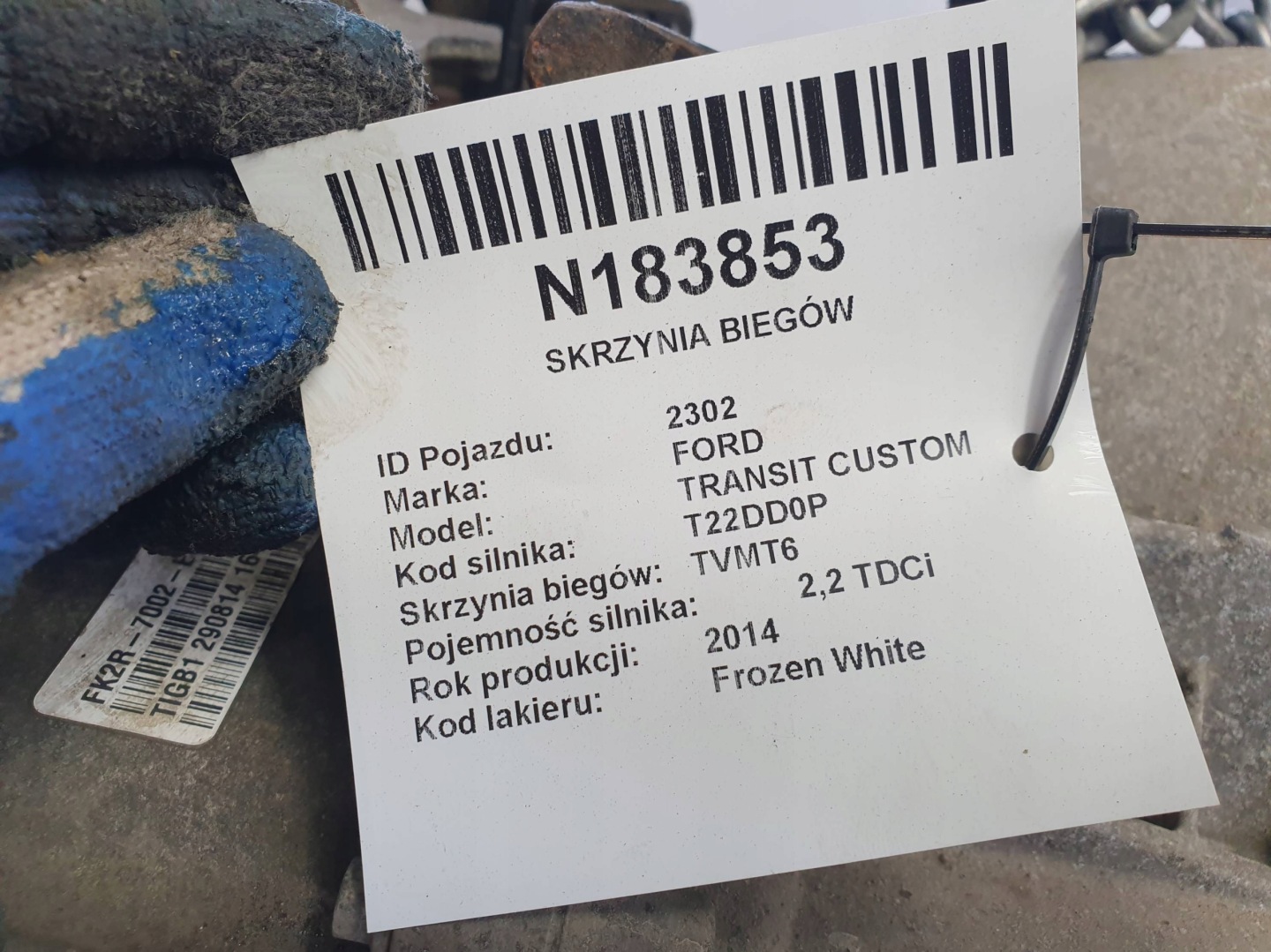 CAMBIO FK2R-7002-EGA FORD TRANSIT CUSTOM