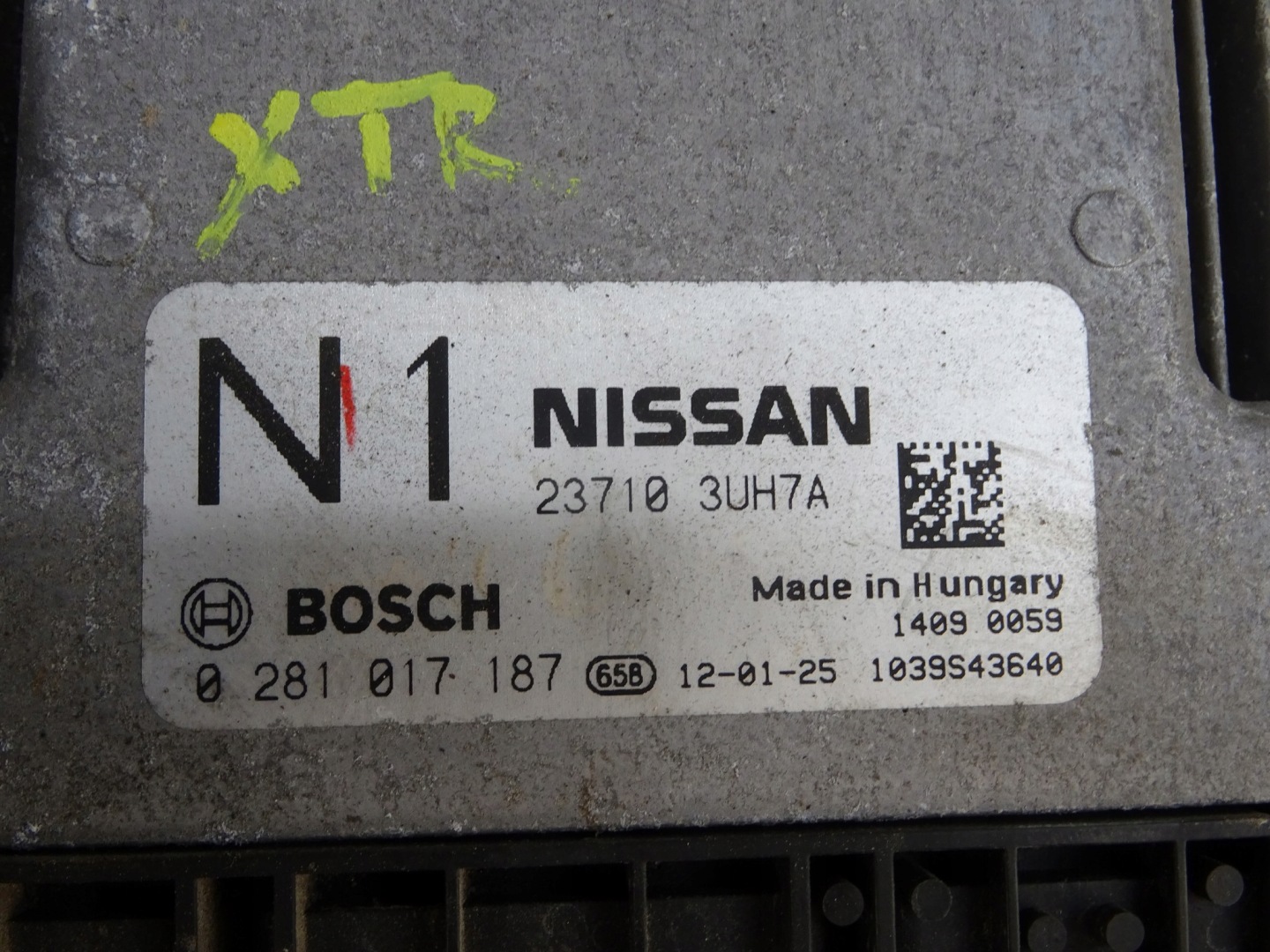 NISSAN X-TRAIL T31 computer motore 0281017187 2.0 DCI