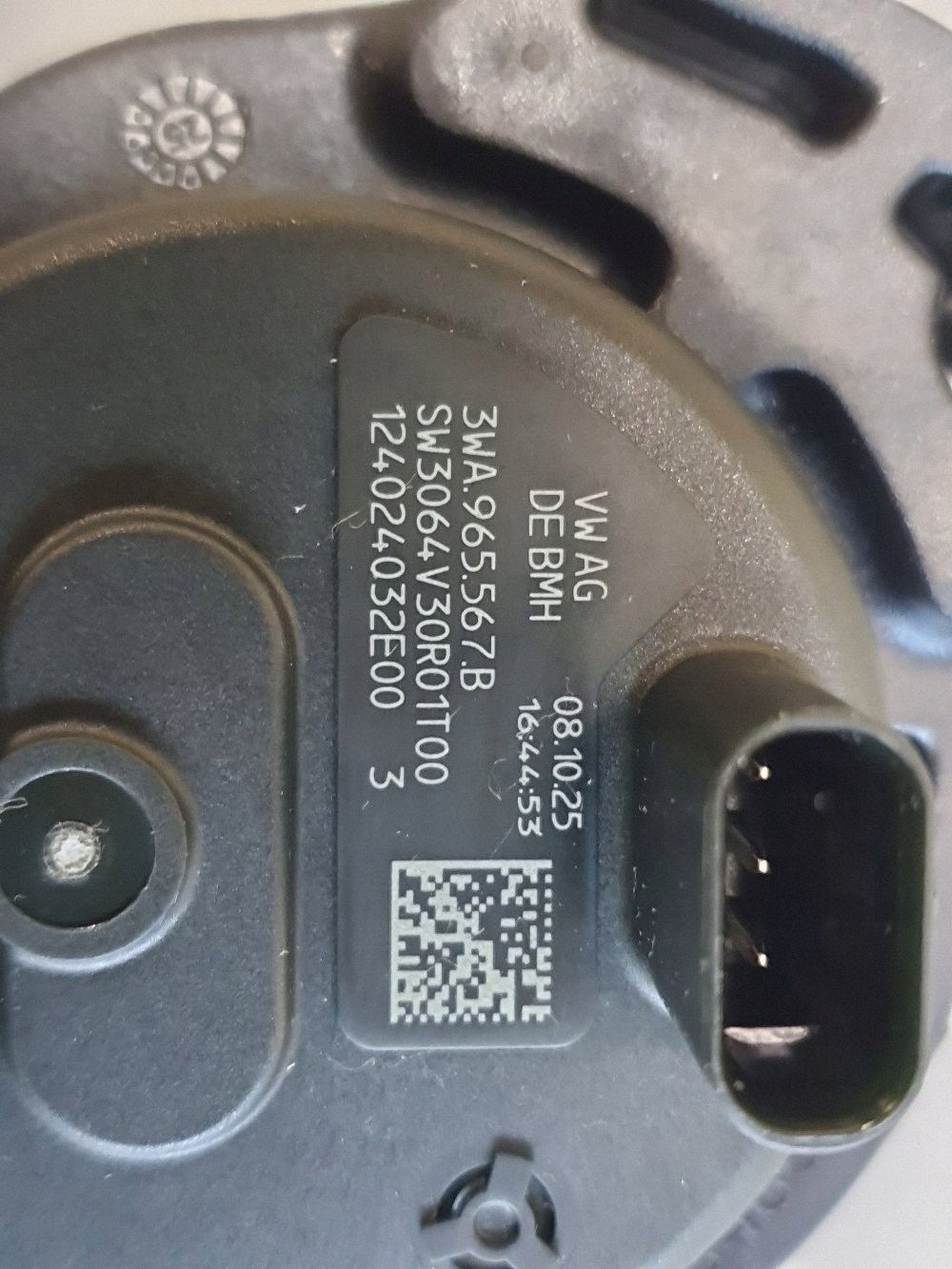 Audi A3 8Y 1.5 supplementary water pump 3WA965567B