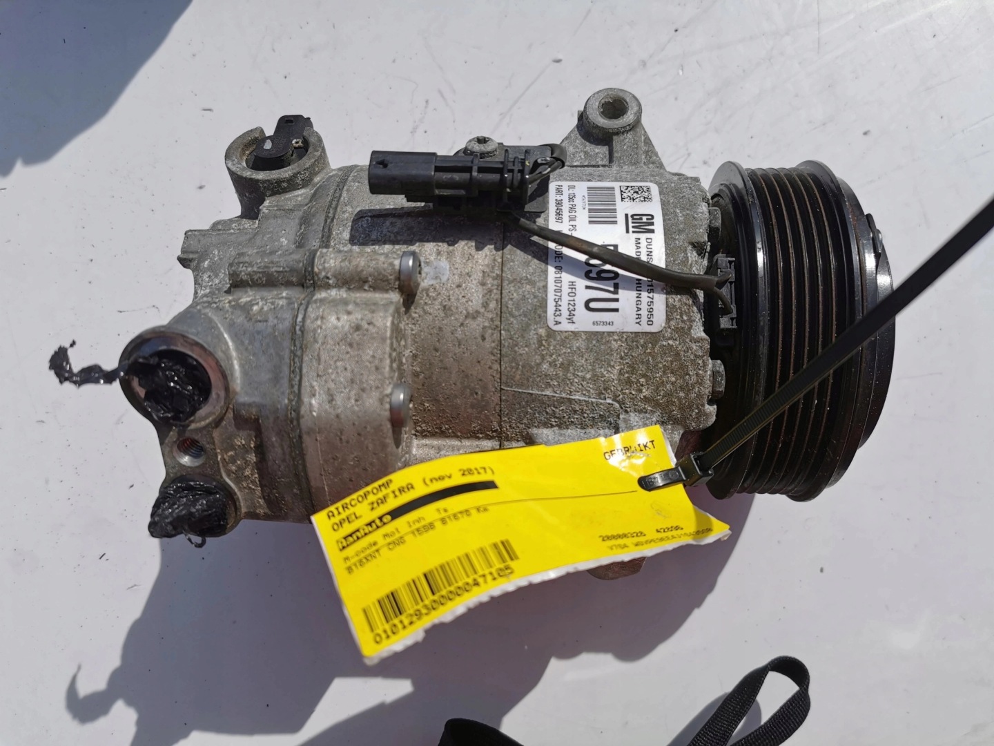 OPEL ZAFIRA 1.6B 401575950 39045697 compressor; KLim