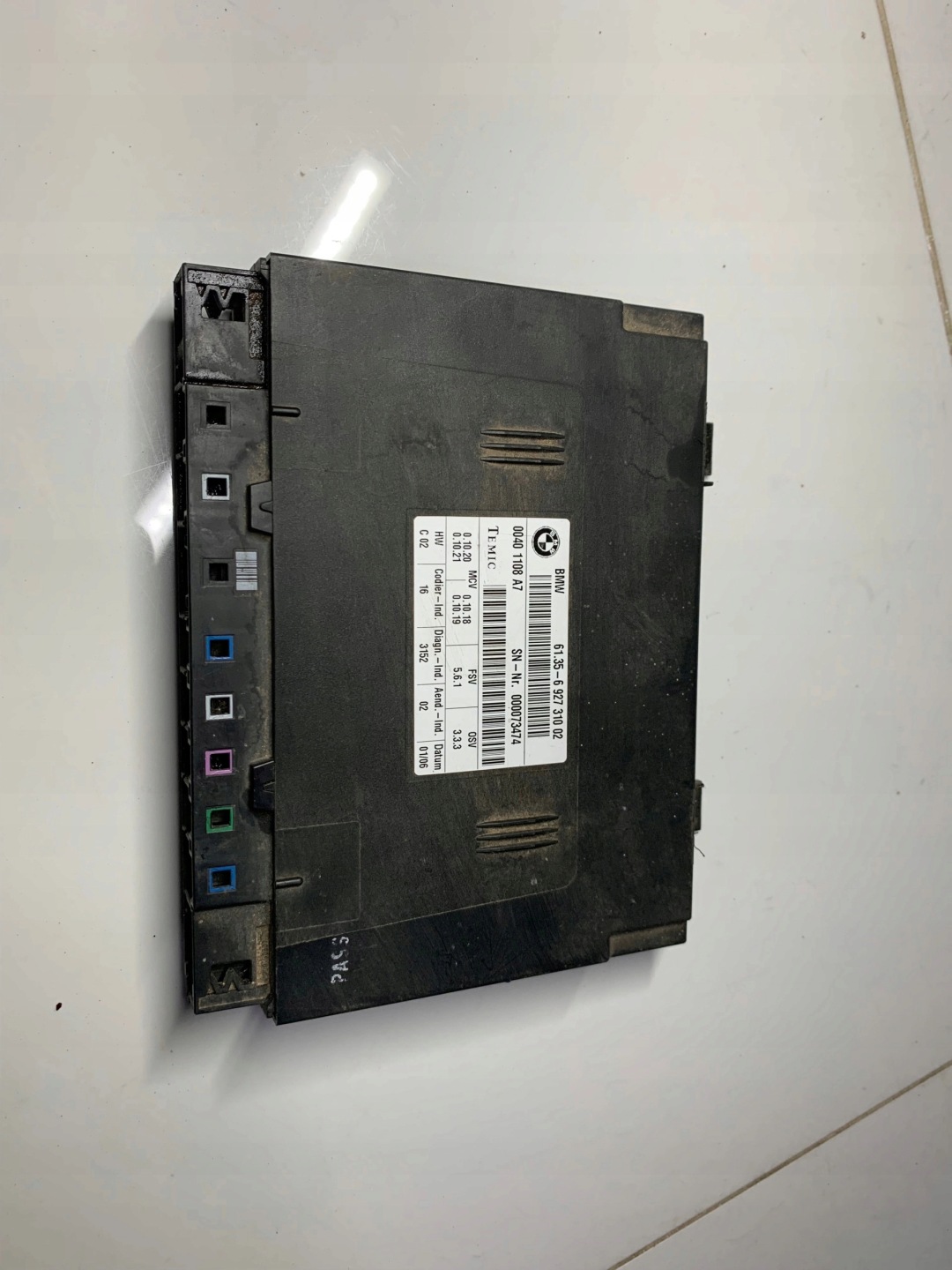 BMW E60 3.5D 692731002 modulo Centralina sedile