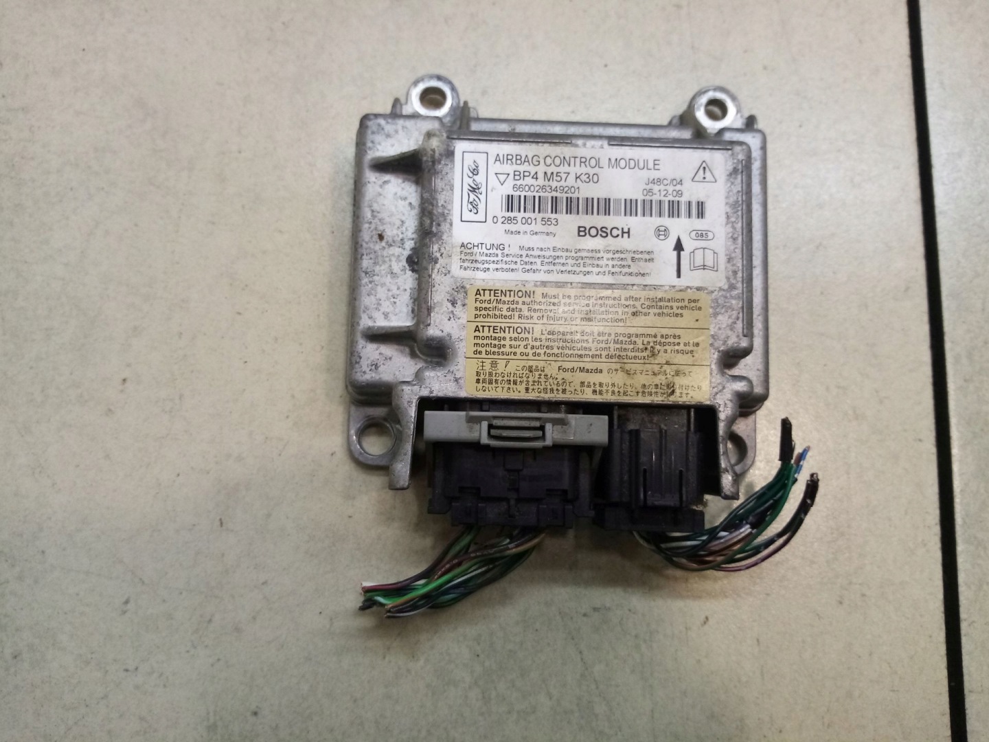 modul SENSOR airbag MAZDA 3 1.6 TDCI