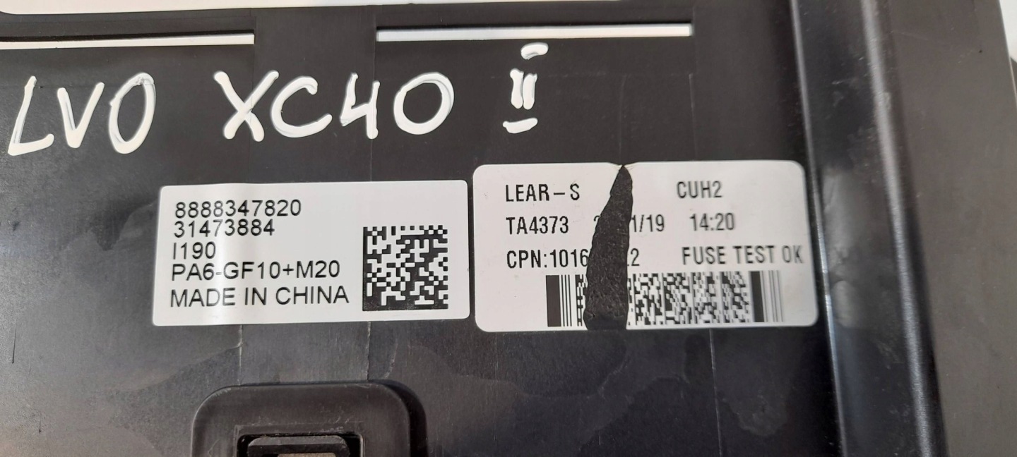 Volvo XC40 Module fusibles 31473884 (XC17)