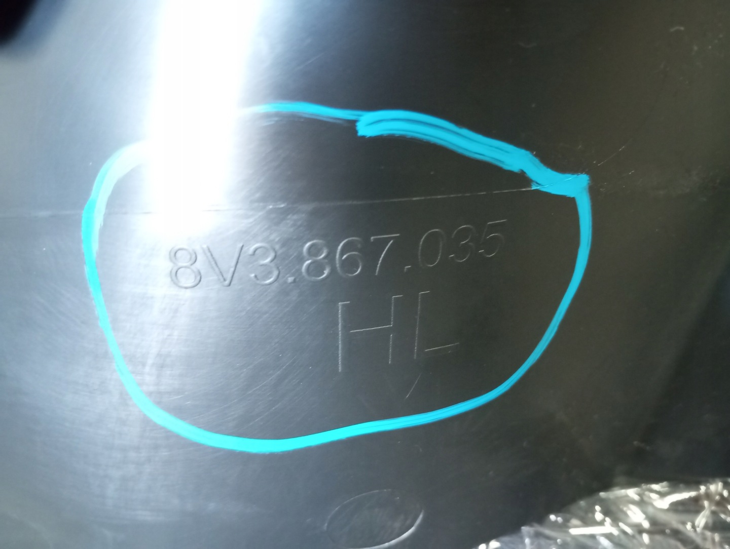 boot upholstery AUDI A3 8V0 3 door right left