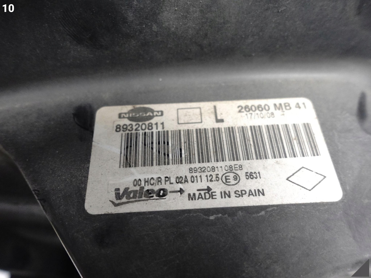NISSAN CABSTAR RENAULT MAXITY 07-14 light ZWYKLA/fog light left front EU