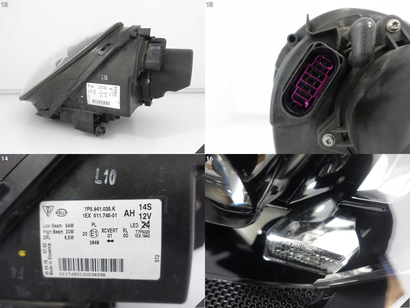 PORSCHE CAYENNE 7P5 LIFT 14-18 light HEADLIGHT FULL LED left front EUROPA