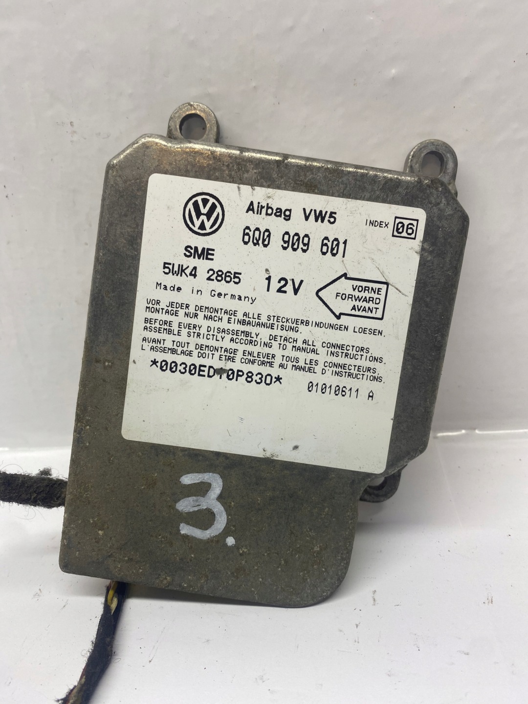 SENSOR module airbag VW GOLF IV SEAT 6Q0909601 06