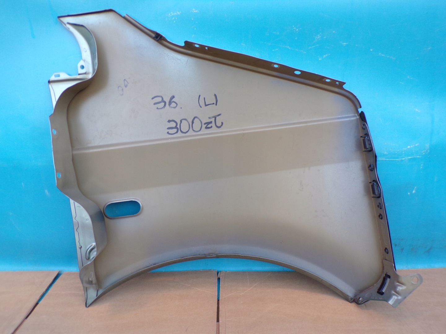 VW T5 TRANSPORTER MULTIVAN 03- fender left oliwkowy without RDZY