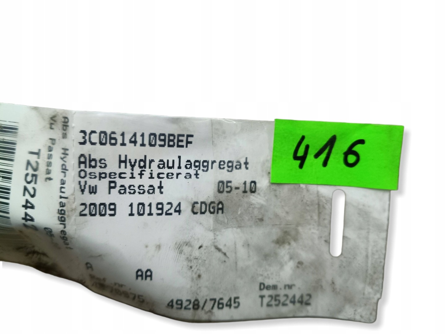 Pompe ABS VW PASSAT B6 3C0614109S