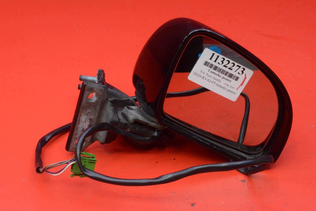 mirror right black, EU 010544 VW NEW BEETLE 98-05 5 PIN