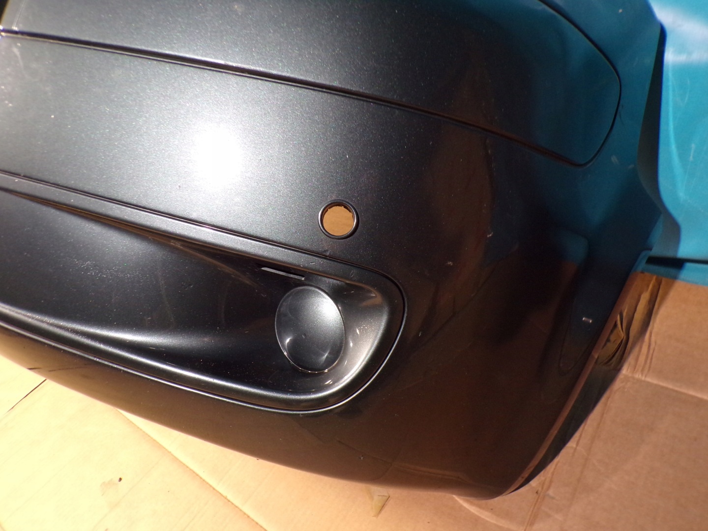 VW TRANSPORTER T5 MULTIVAN CARAVELLE front bumper front complete grey