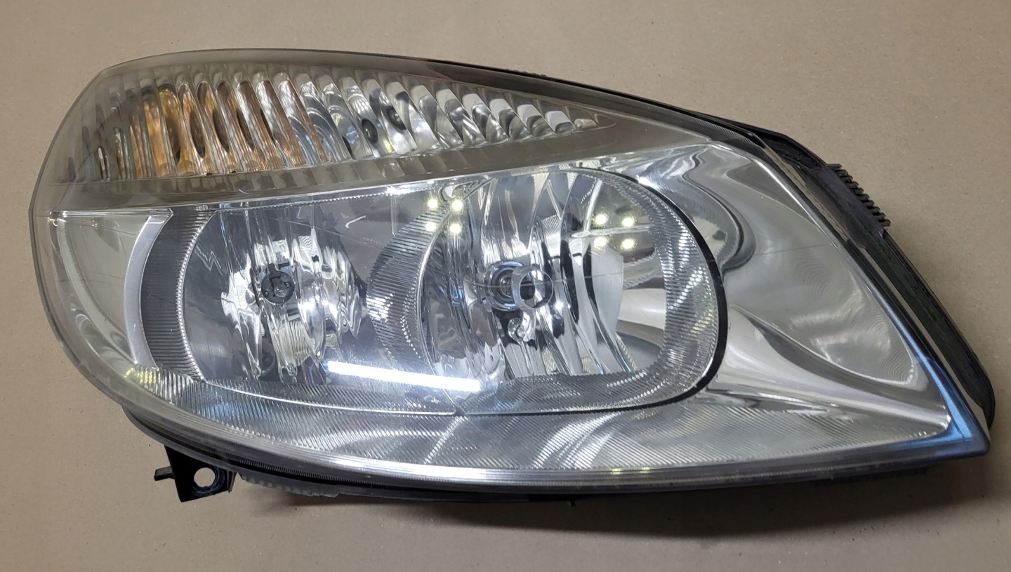 light REFLEKTOR right front complete mini motor RENAULT SCENIC II OE EUROPA