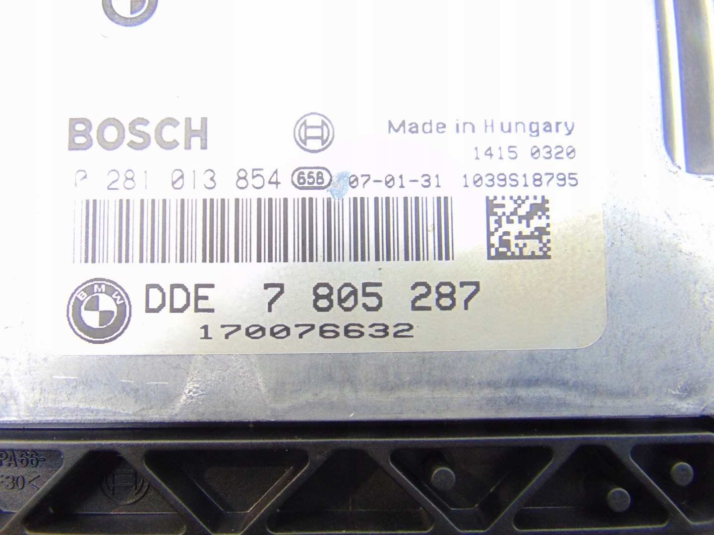 computer control unit of the engine ECU BMW X3 E83 306D3 3.0D 7805287