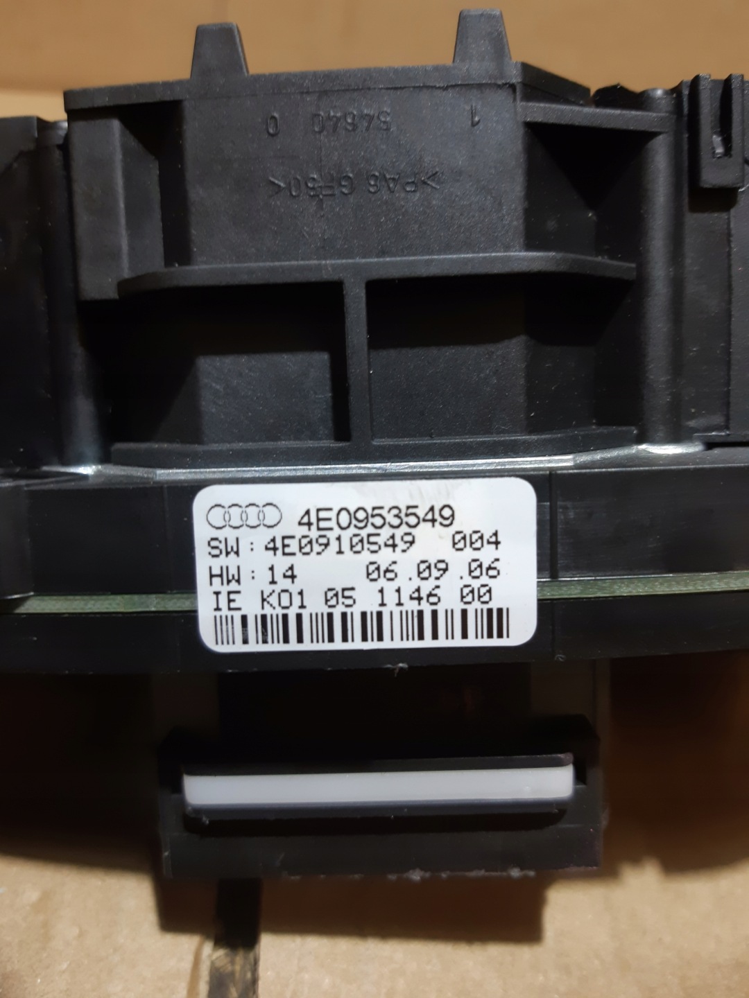AUDI A8 D3 steering wheel levers and controls control 4E0910549