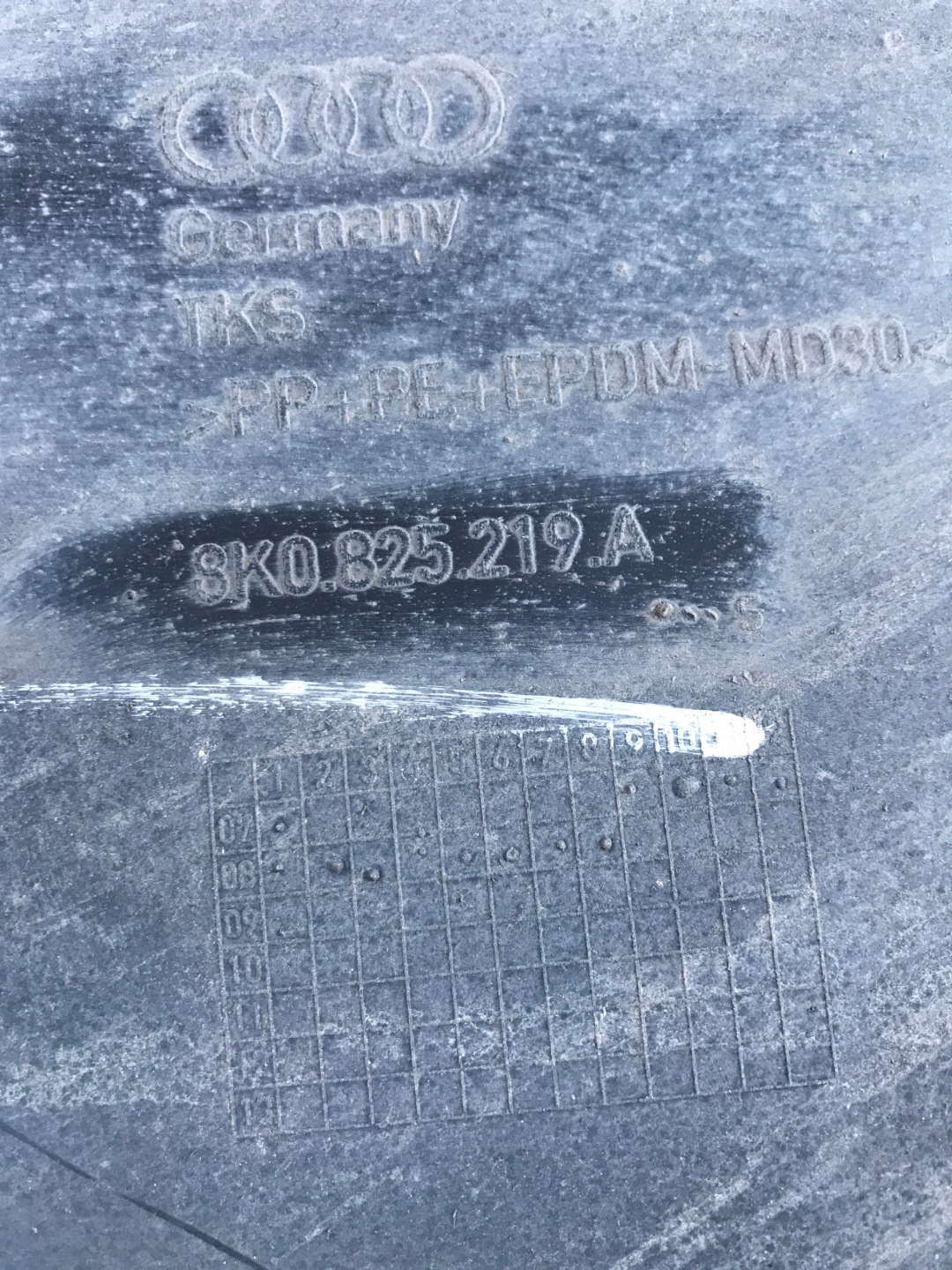 Blende Abdeckung Unterfahrschutz AUDI A4 B8 8K0825219A