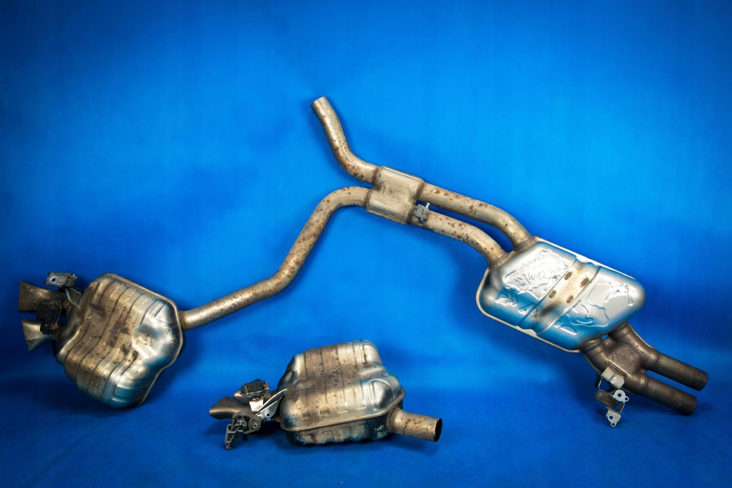 exhaust pipe silencer Audi A8 W12 4H0253609CE 4H0253610CE