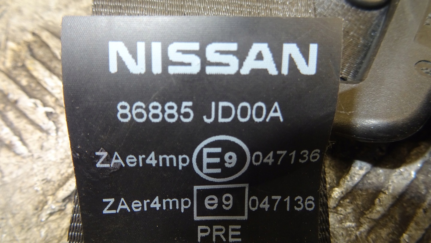 tension belt safety left front Nissan OE 86885JD00A