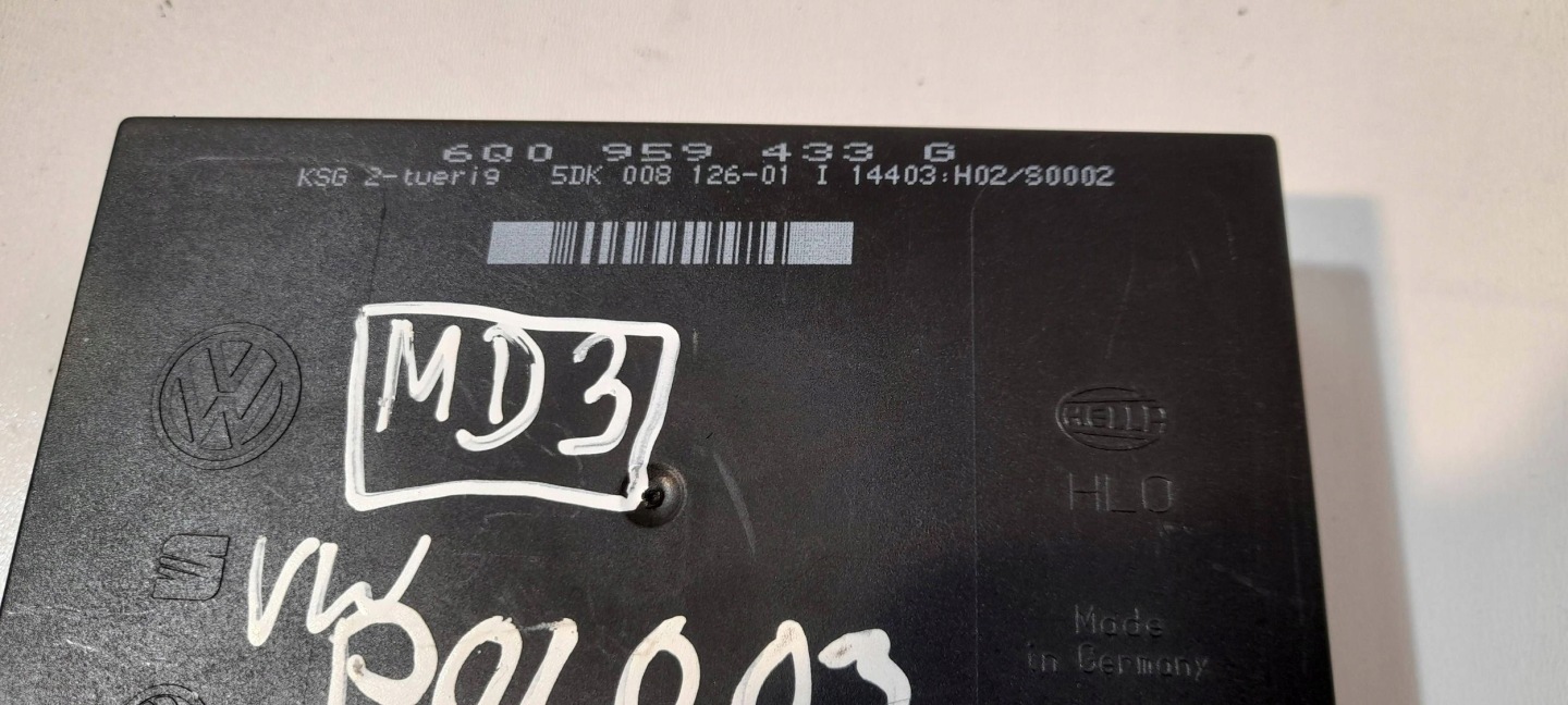 Volkswagen Polo module / control unit komfortu 6Q0959433G (MD3)