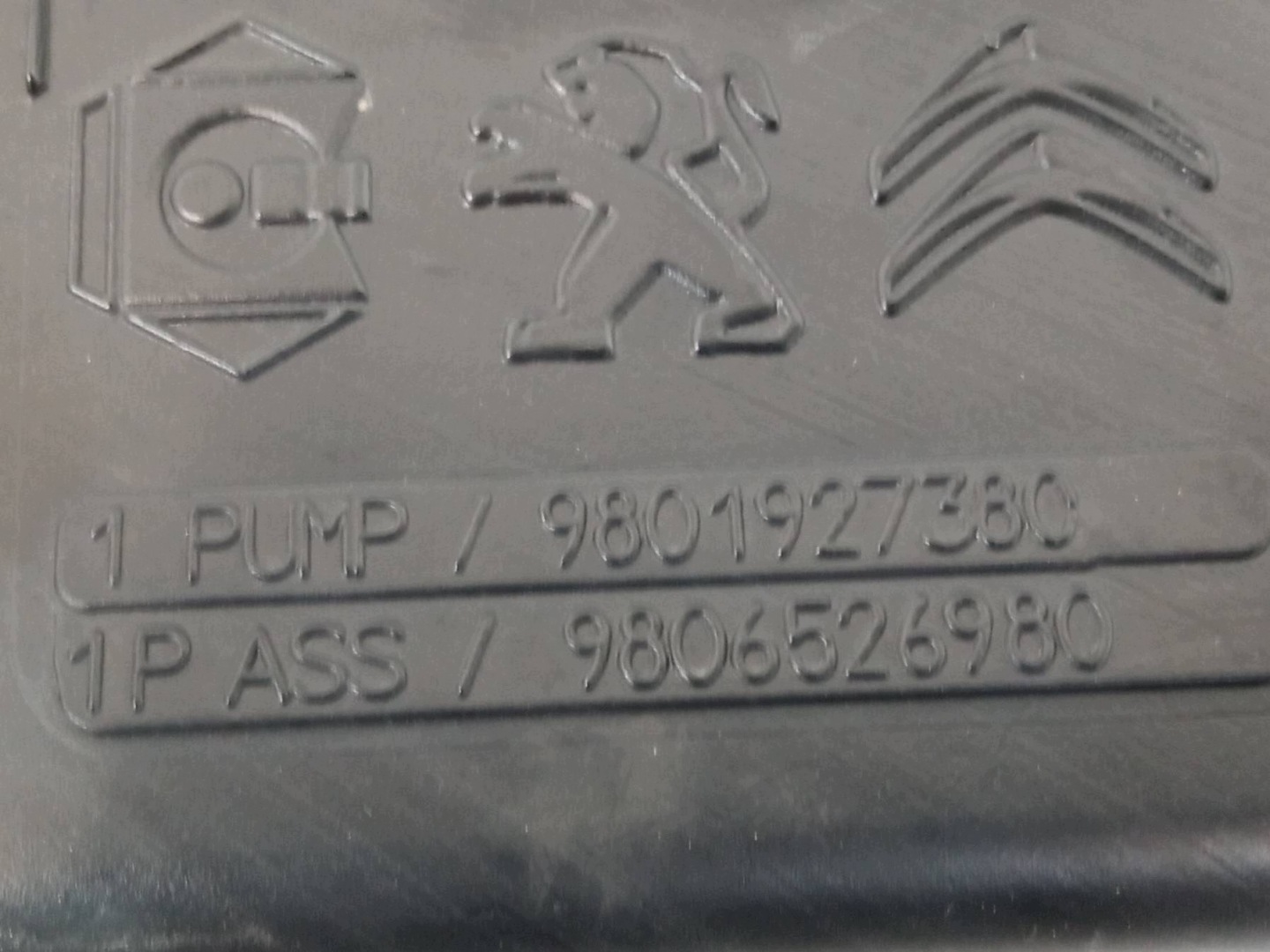 vaschetta serbatoio acqua tergicristalli T9 9801927380 Peugeot 308 II (2014- )