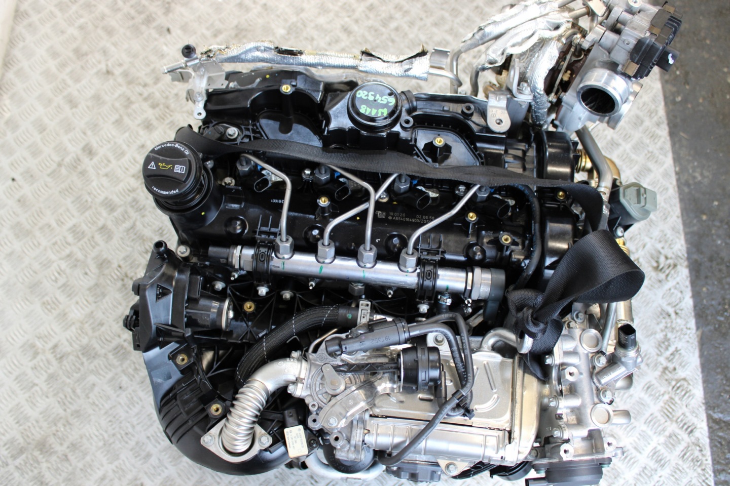 engine MOTOR complete MERCEDES CLA II 2 W118 2.0 CDI 654920