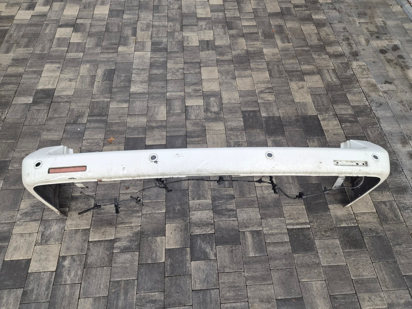 bumper rear part rear VW T5 T5 LIFT bialy