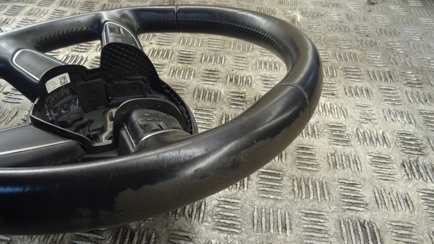 steering wheel, AUDI A3 8V 8U0419091B black leather