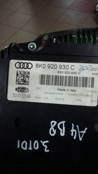dials Audi OE 8K0920930C