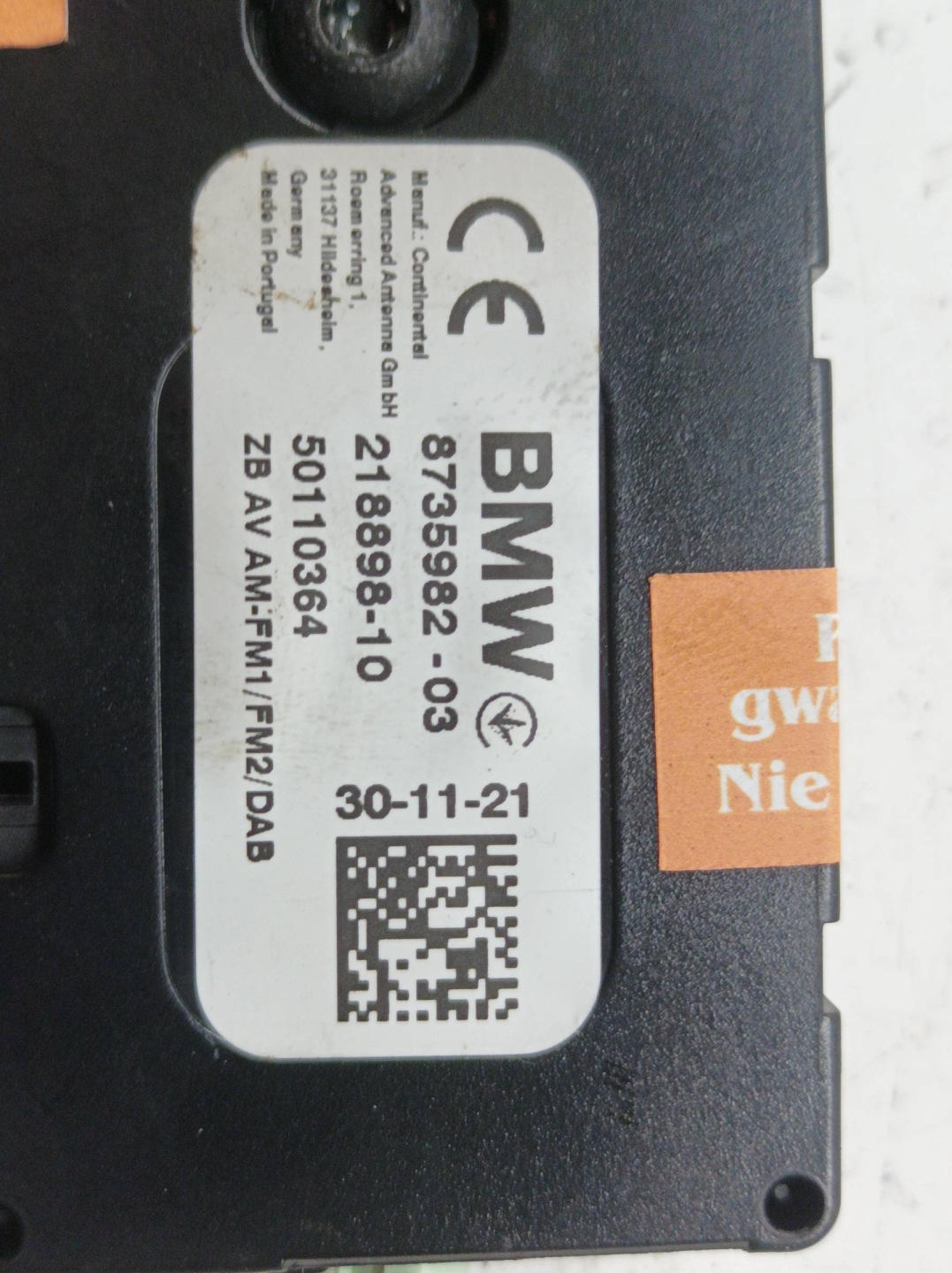 antenna module amplifier control unit 873598203 Bmw Seria 5 (2017-2024) G30/G31