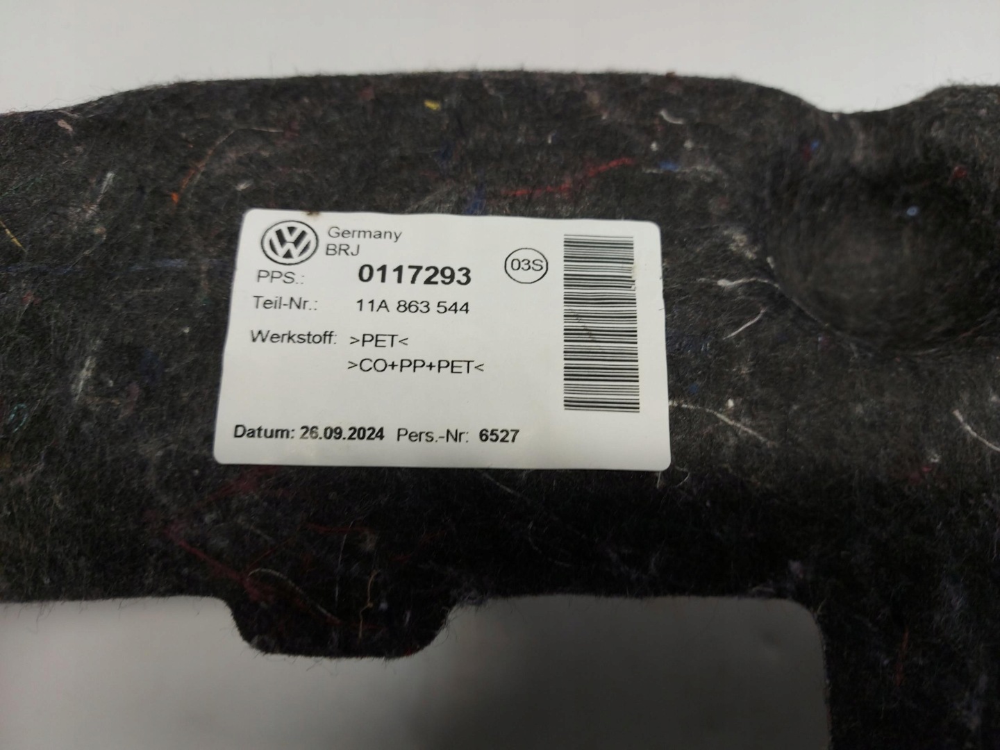 VW ID4 11A , 2024r SUV 5D sump boot wysciolka 11A863544