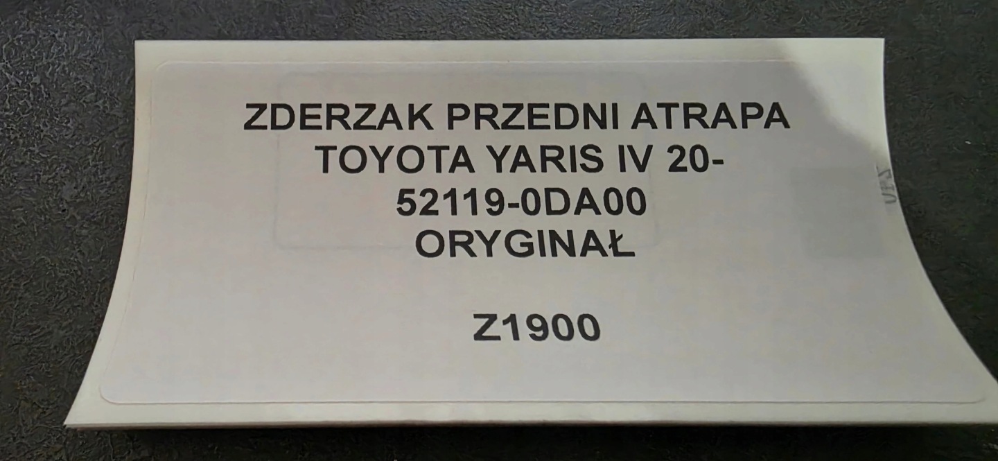 front bumper grille TOYOTA YARIS IV 20- original 52119-0DA00