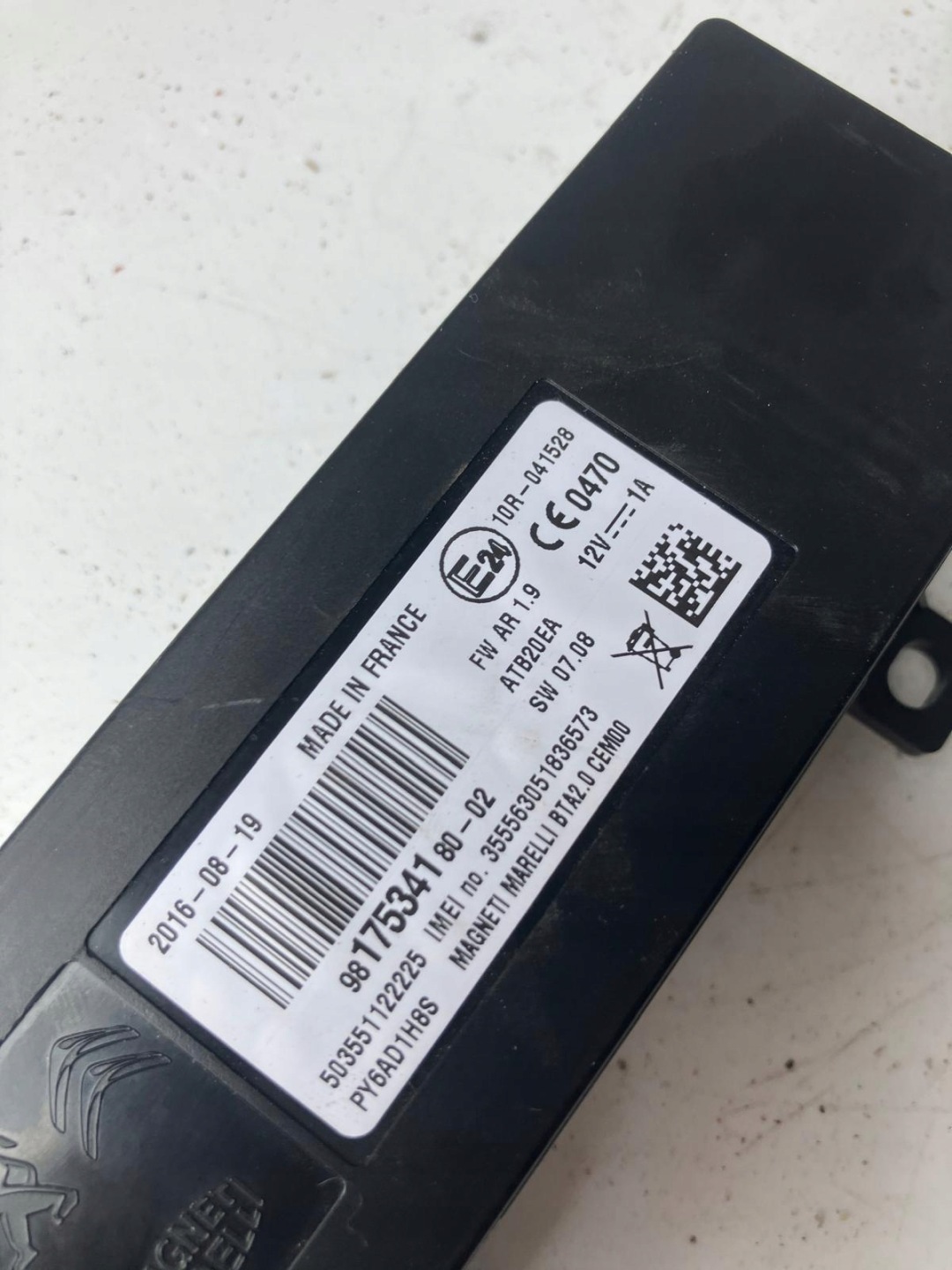 module control unit CITROEN C4 PICASSO II 9817534180