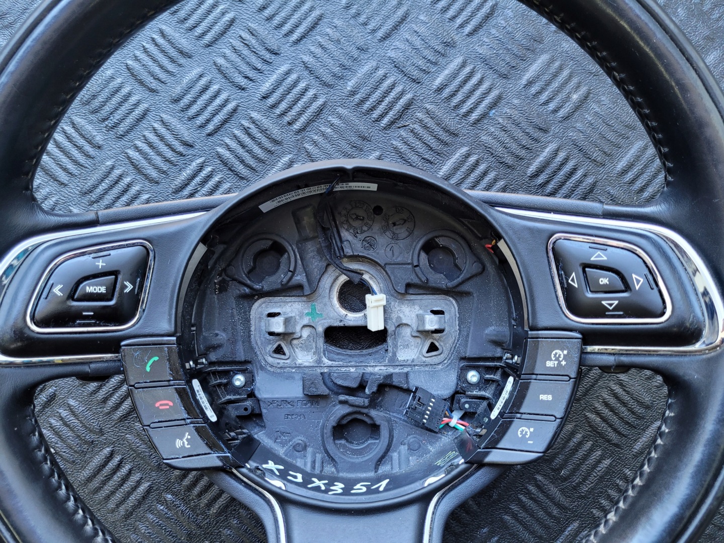 steering wheel, leather complete JAGUAR XJ IV X351
