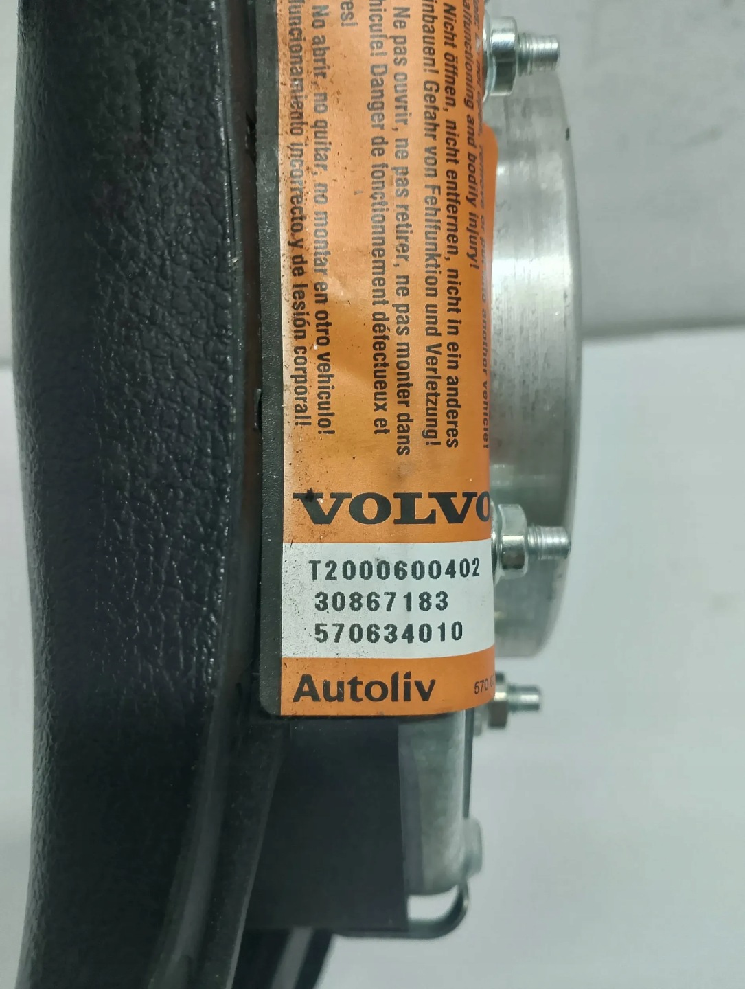 airbag airbag driver´s VOLVO S40 30867183