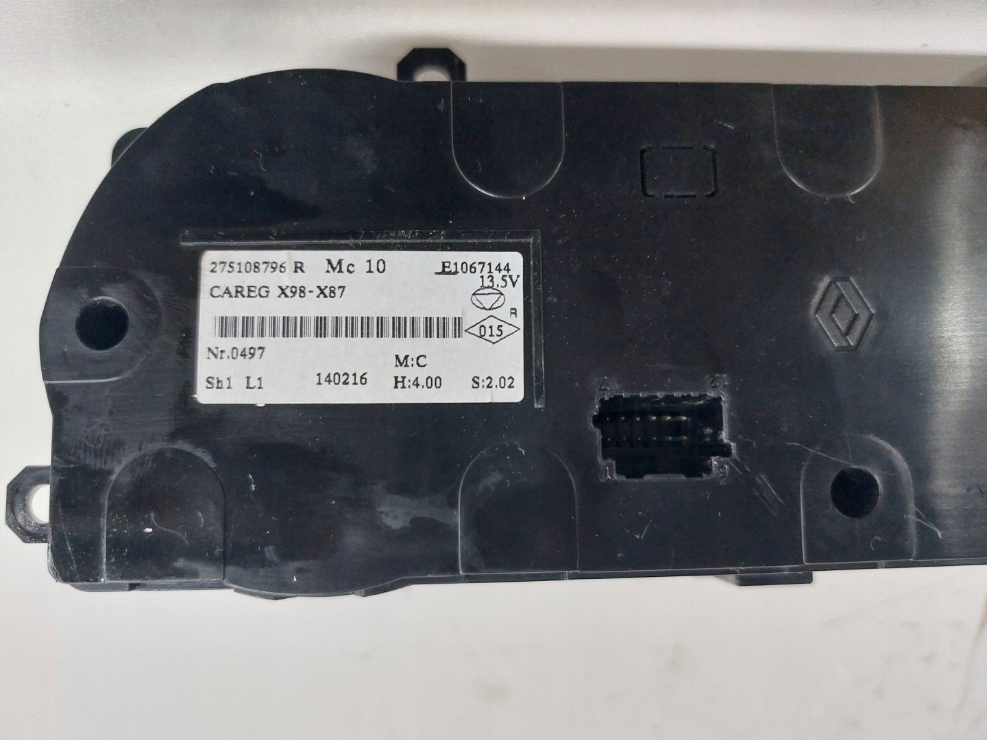 RENAULT CLIO IV CAPTUR PANEL klími klimatizaci 275108796R