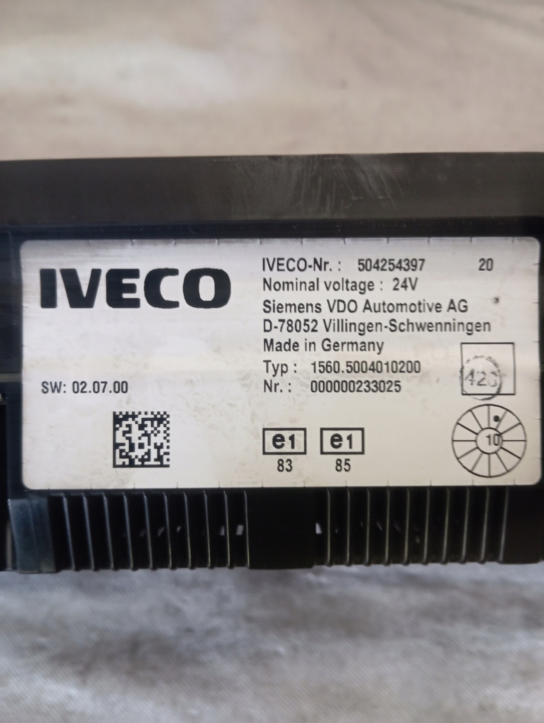 dials IVECO 504254397 EU