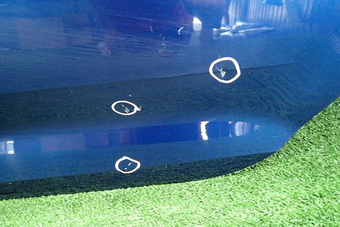 AUDI A4 B9 KOMBI 15-19 door left rear. rear part